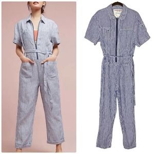 Striped Blue Jumpsuit